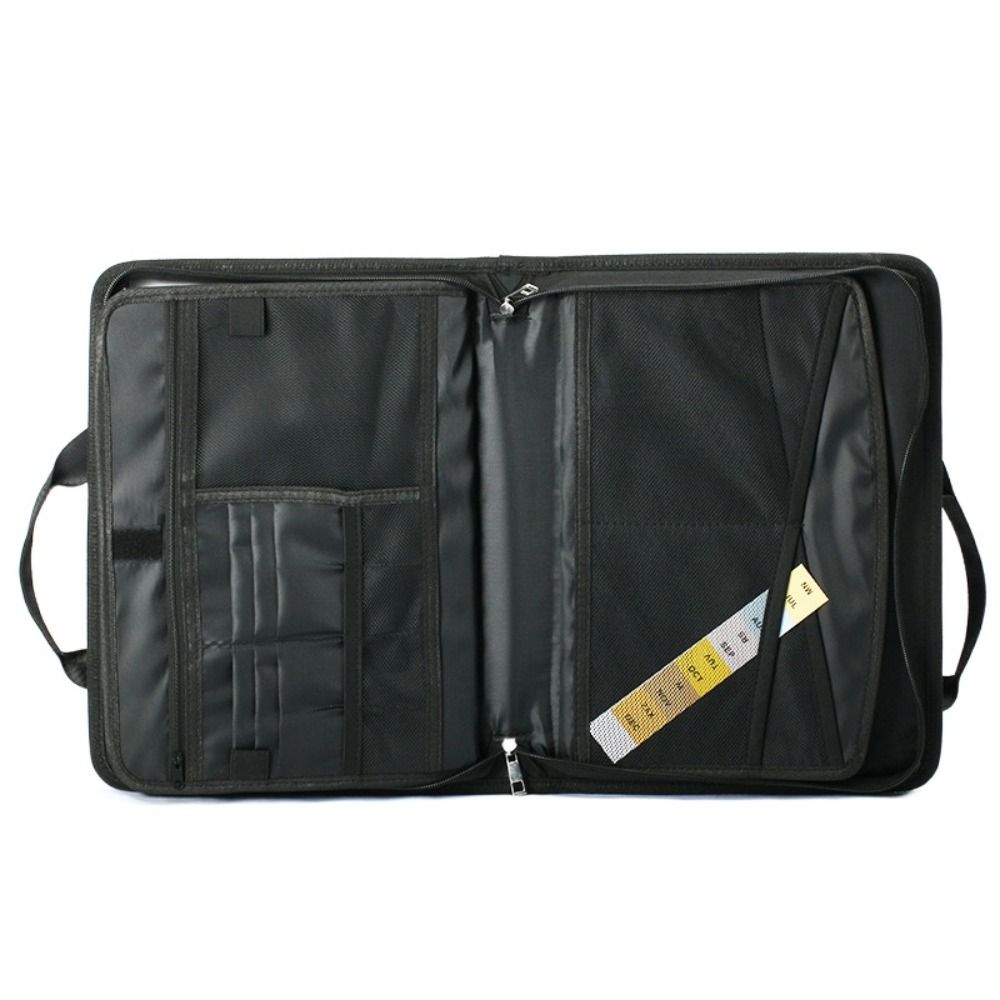 Expandable Accordion File Folder 13 Pockets - แฟ้มเอกสารแบบพับได้ 13 ช่อง พร้อมซิปและป้ายชื่อ ทนไฟ แฟ้มเอกสารแบบขยายได้