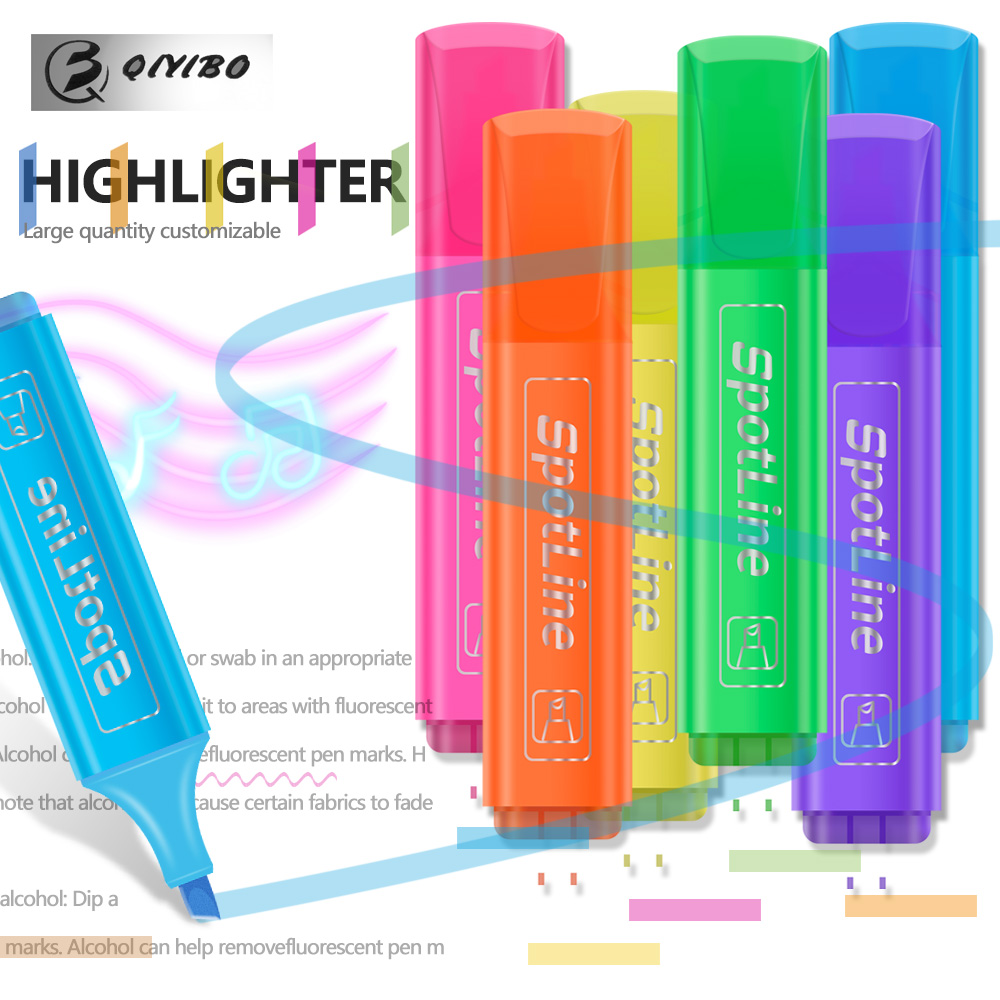 Pastel Highlighter Set Double Ended - ปากกาเน้นข้อความสีพาสเทลแบนสีหลอดไฟหน้าเดียวปากกาเรืองแสงสำหรับอุปกรณ์การเรียน4/6ชิ้น/ชุด