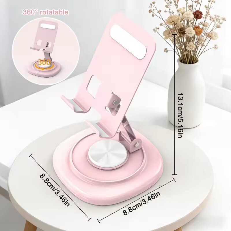 Desk Accessories - ขาตั้งโทรศัพท์แบบตั้งโต๊ะ หมุนได้ 360 องศา พับเก็บได้ พกพาสะดวก