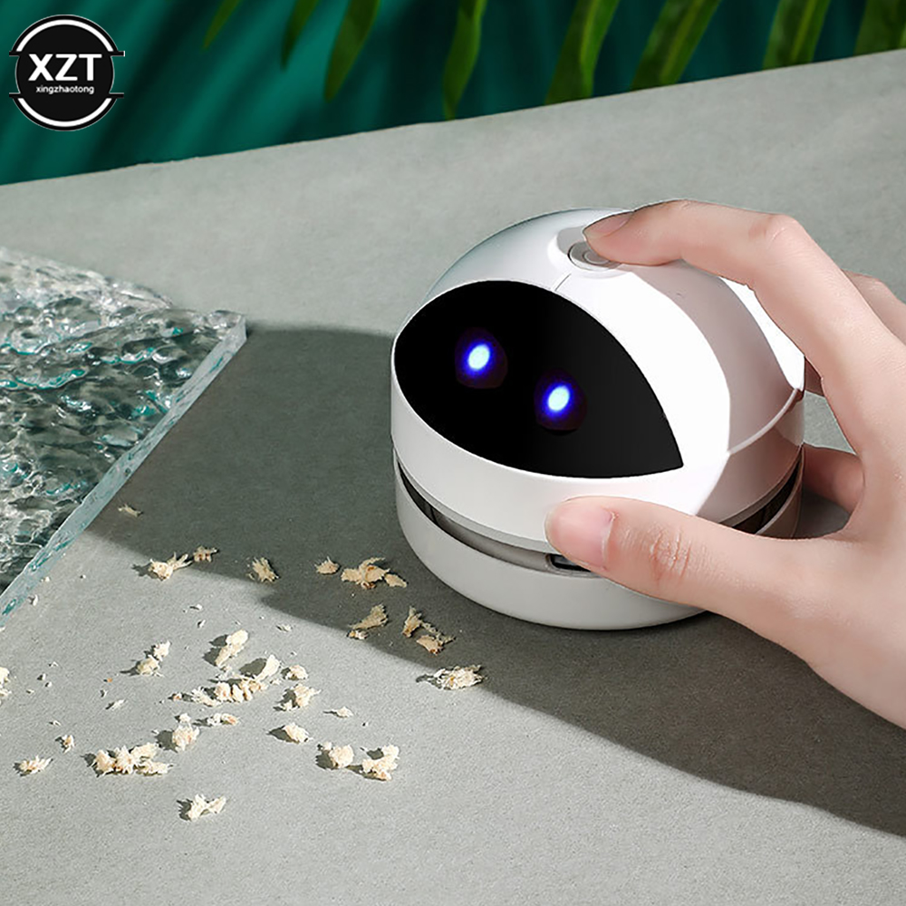 Mini Desktop Vacuum Cleaner For Eraser Dust - เครื่องดูดฝุ่นขนาดเล็กแบบตั้งโต๊ะ เครื่องดูดฝุ่นไร้สายแบบพกพา เครื่องกวาดฝุ่นแบบตั้งโต๊ะสำหรับสำนักงานและบ้าน อุปกรณ์ทำความสะอาด ขจัดเศษยางลบ