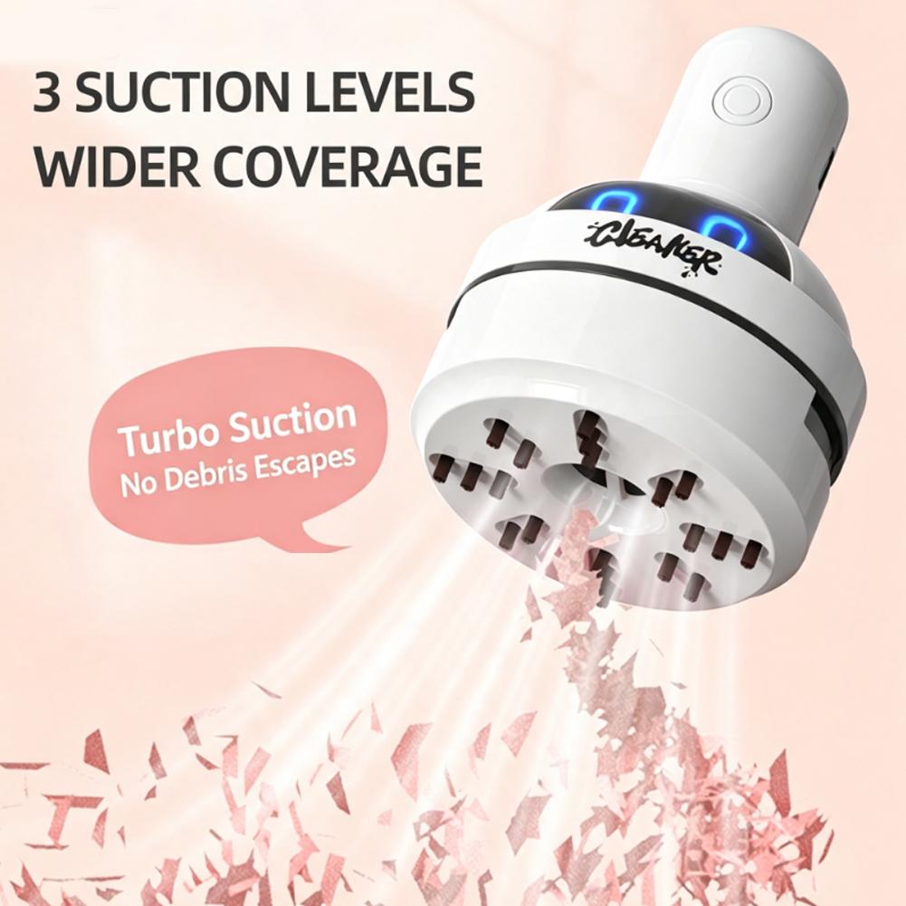 Mini Desktop Vacuum Cleaner For Eraser Dust - เครื่องดูดฝุ่นขนาดเล็กแบบพกพาไร้สายสำหรับทำความสะอาดโต๊ะทำงาน คีย์บอร์ด เศษดินสอ เศษยางลบ และฝุ่นบนคีย์บอร์ด