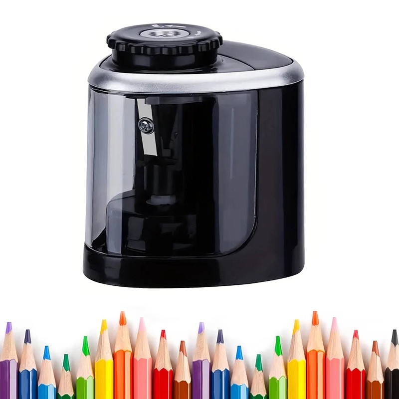 Electric Pencil Sharpener Usb - เครื่องเหลาดินสอไฟฟ้าแบบตั้งโต๊ะอัตโนมัติ 6-8 มม. เครื่องตัดดินสอแบบพกพาเครื่องเขียนเครื่องมือสำหรับเด็กนักเรียนโรงเรียนเครื่องมือสำนักงาน