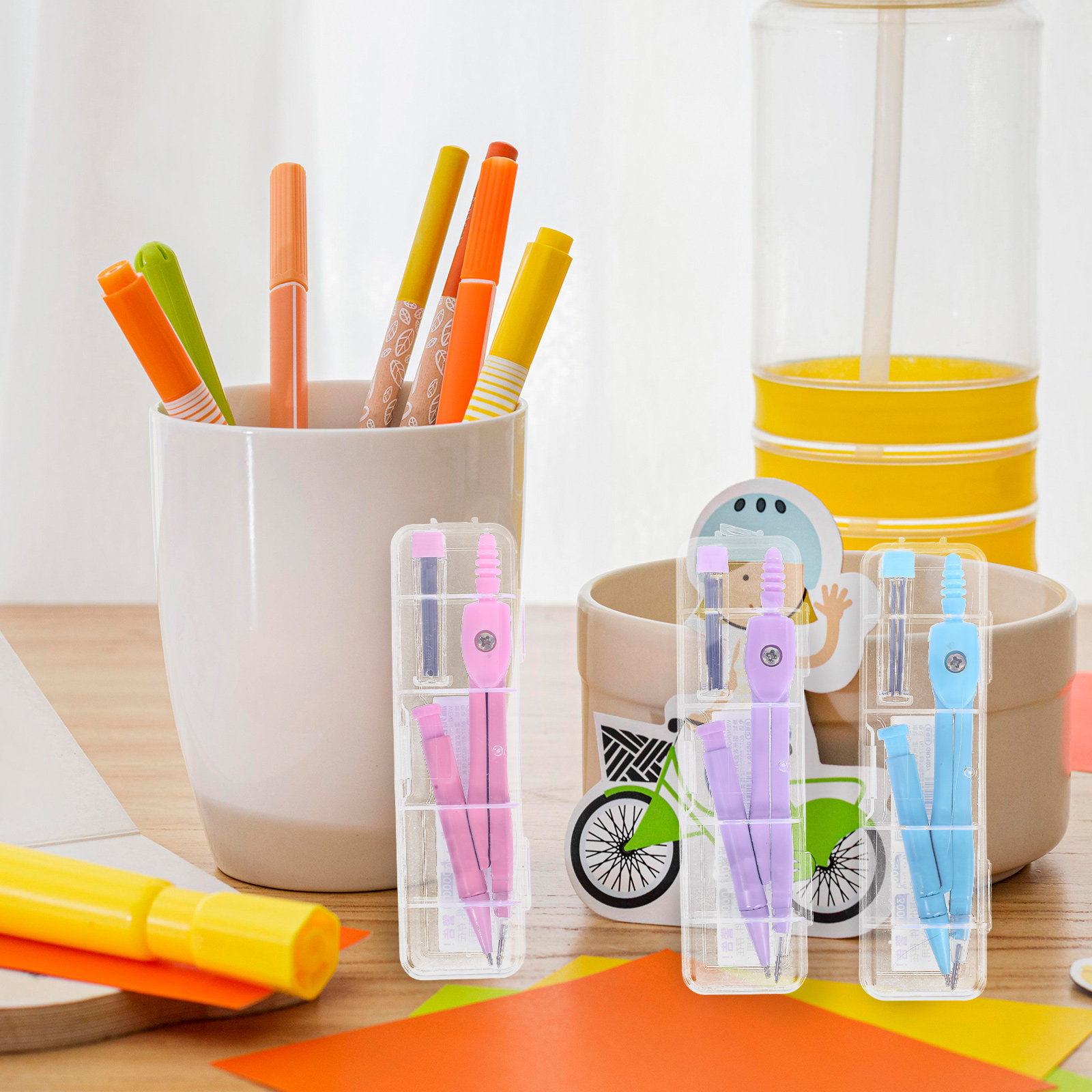 ชุดวงเวียนโลหะสำหรับวาดภาพเรขา - Math Geometry Set With Compass บทวิจารณ์และราคา