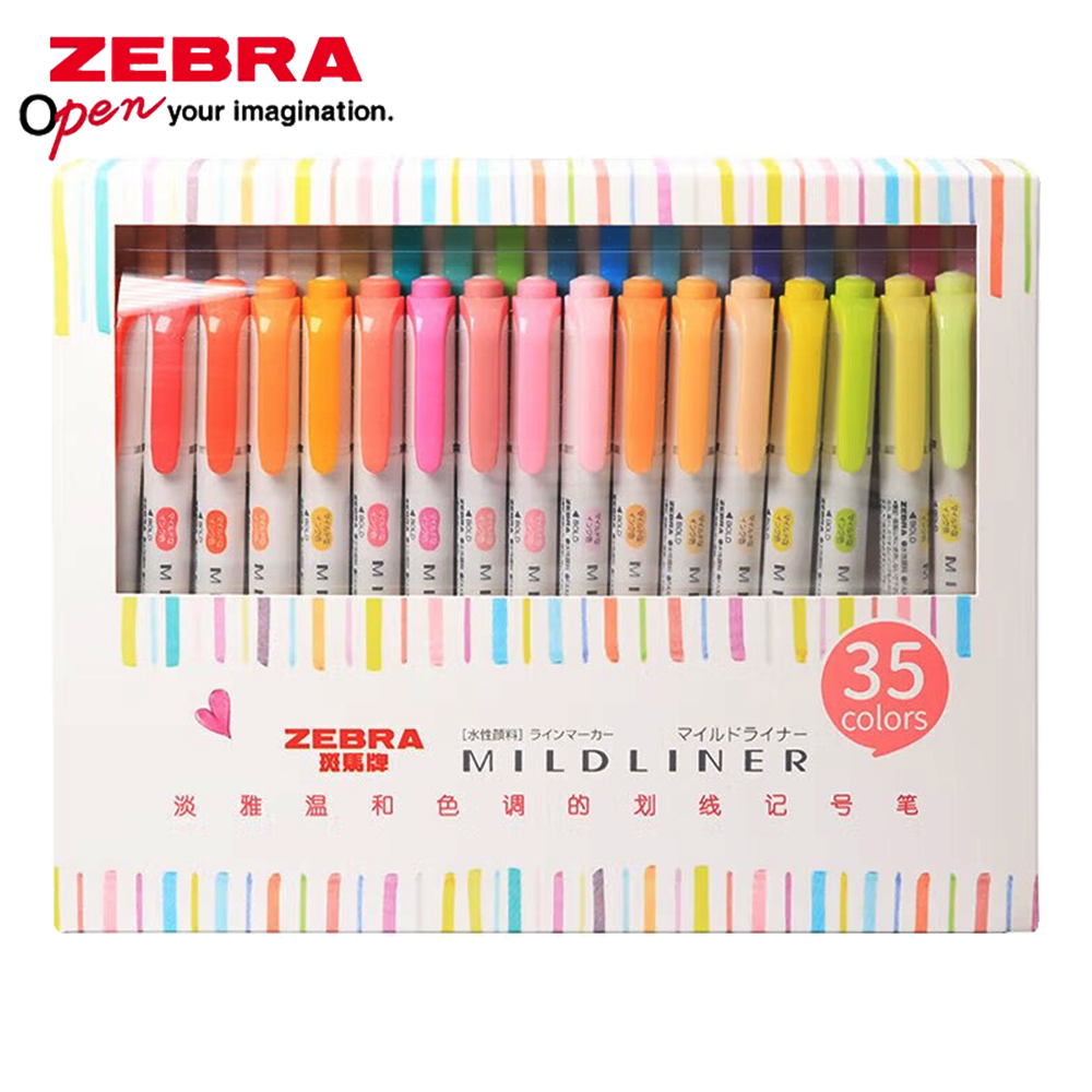 35 สี ZEBRA Mildliner Highland - Pastel Highlighter Set Double Ended บทวิจารณ์และราคา