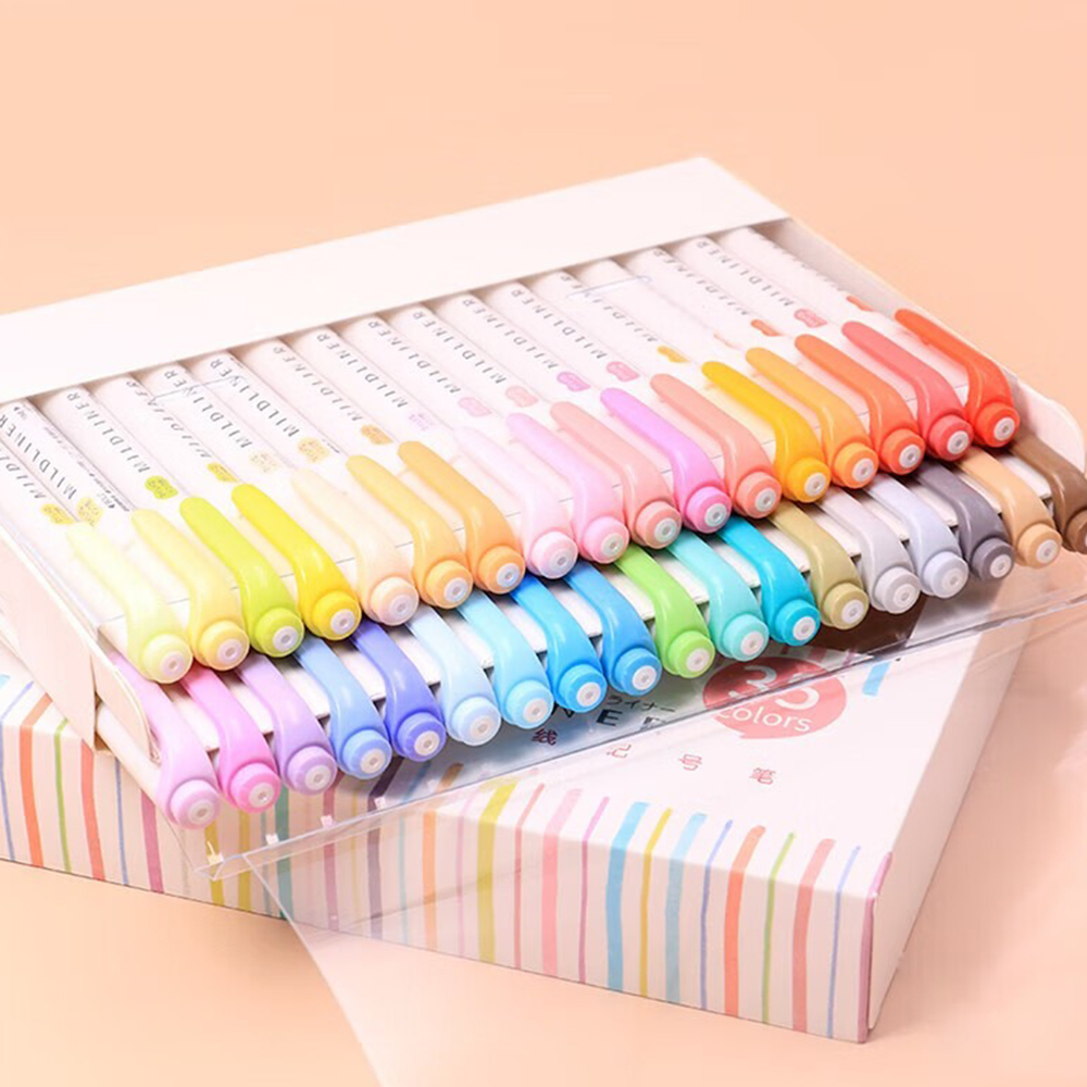 35 สี ZEBRA Mildliner Highland - Pastel Highlighter Set Double Ended บทวิจารณ์และราคา