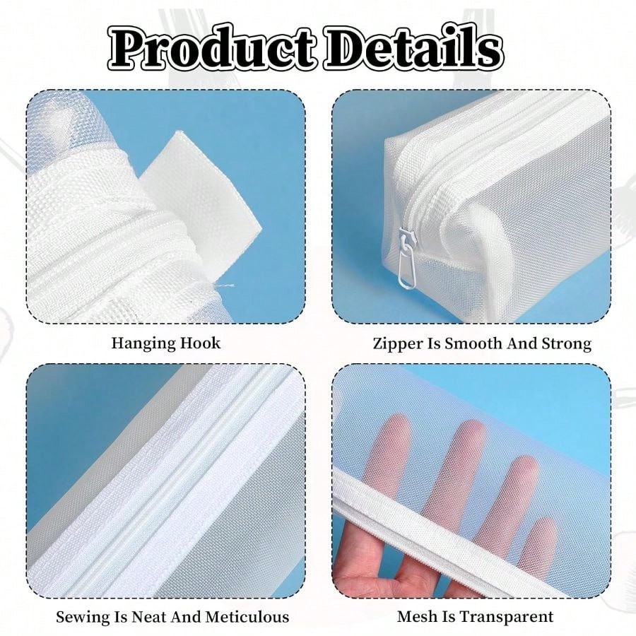 กระเป๋าใส่ดินสอแบบตาข่ายโปร่งใ - Clear Mesh Pencil Pouch For Exam บทวิจารณ์และราคา