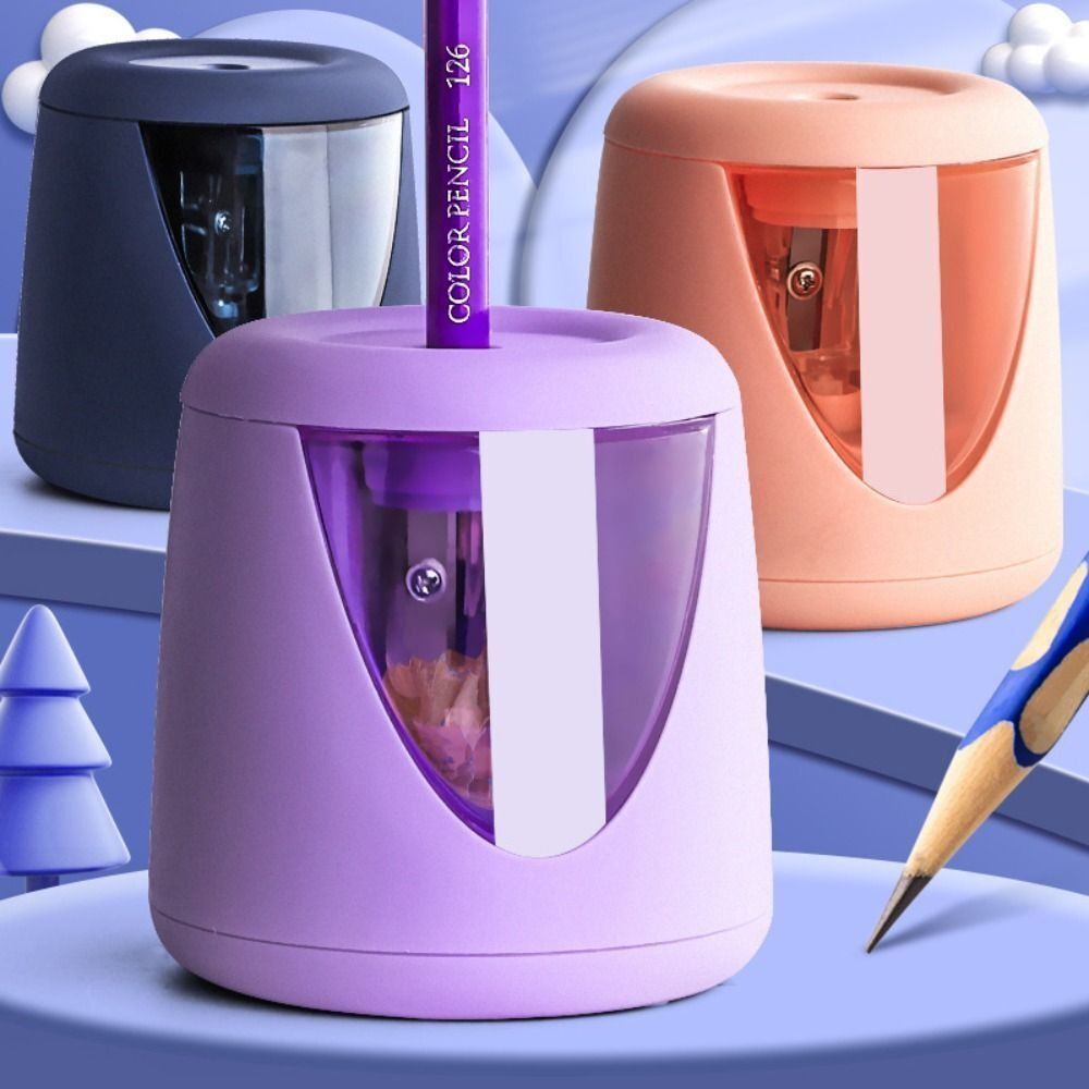 พร้อมสติกเกอร์ตกแต่ง แบตเตอรี่ - Electric Pencil Sharpener Usb บทวิจารณ์และราคา