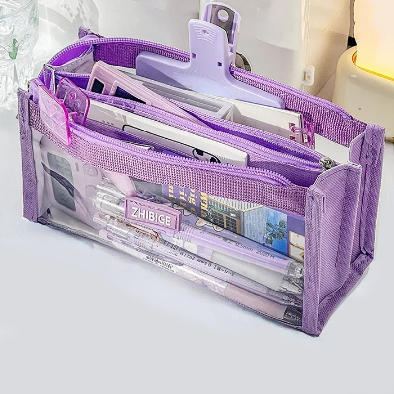 6 ชั้นขนาดใหญ่ความจุกระเป๋าดิน - Aesthetic Large Pencil Case Pouch บทวิจารณ์และราคา