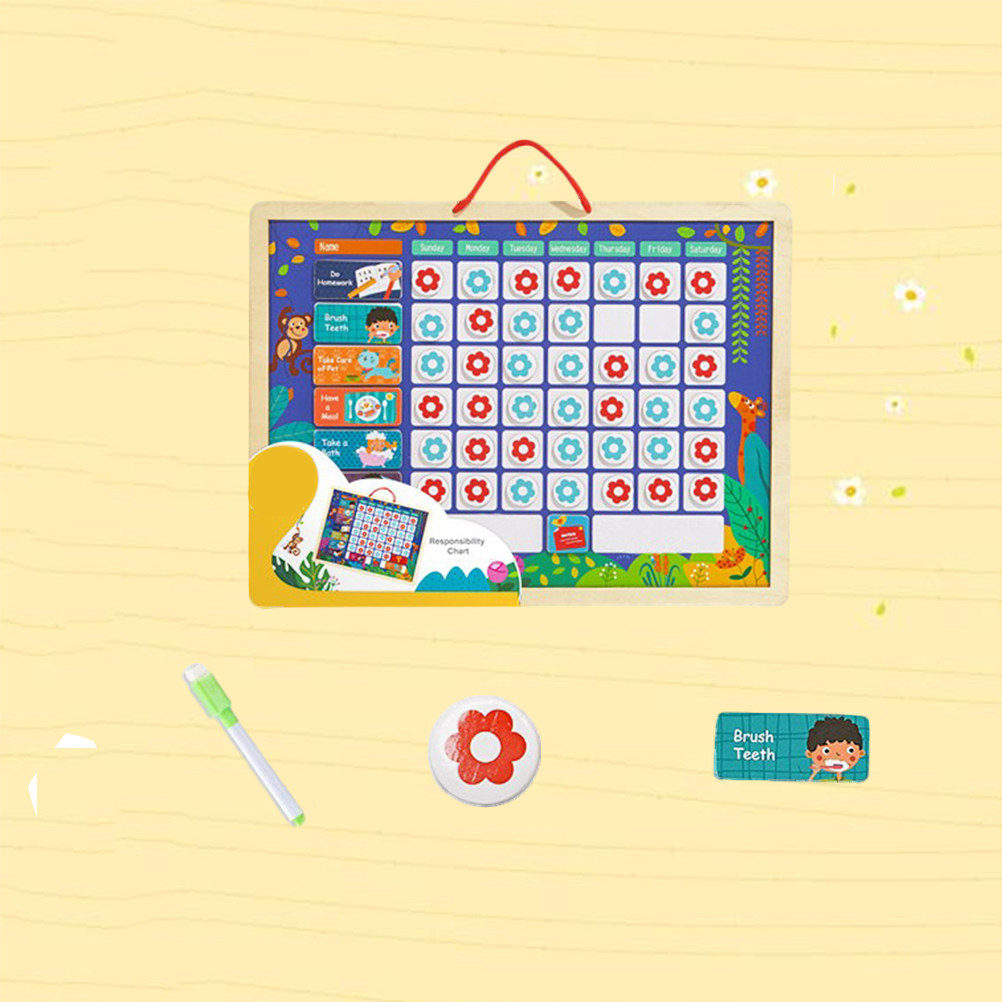แผนภูมิความรับผิดชอบแบบแม่เหล็ - Kids Magnetic Reward Chart Board บทวิจารณ์และราคา