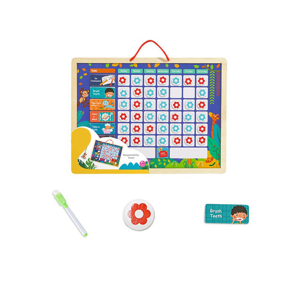 แผนภูมิความรับผิดชอบแบบแม่เหล็ - Kids Magnetic Reward Chart Board บทวิจารณ์และราคา