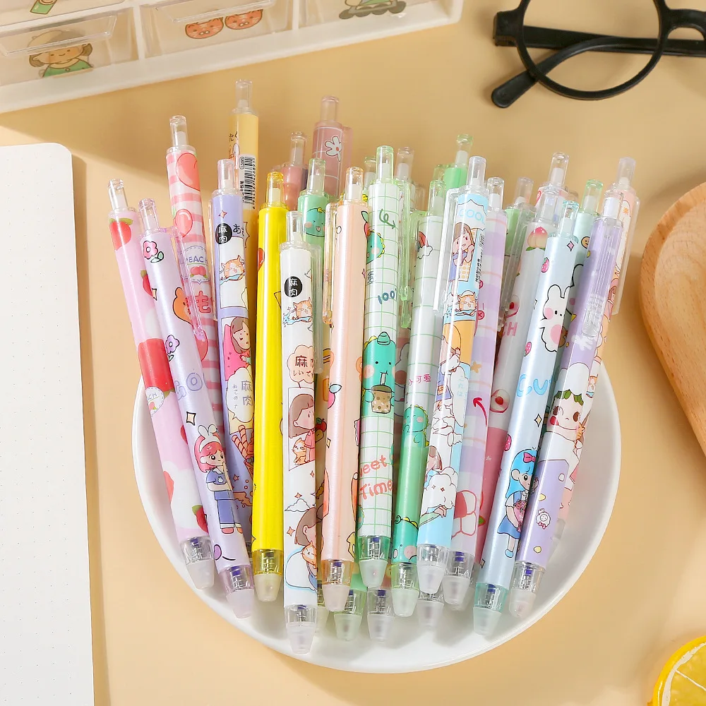 20 ชิ้น/ล็อต ปากกาเจลน่ารักแบบ - Retractable Eraser Pen Click บทวิจารณ์และราคา