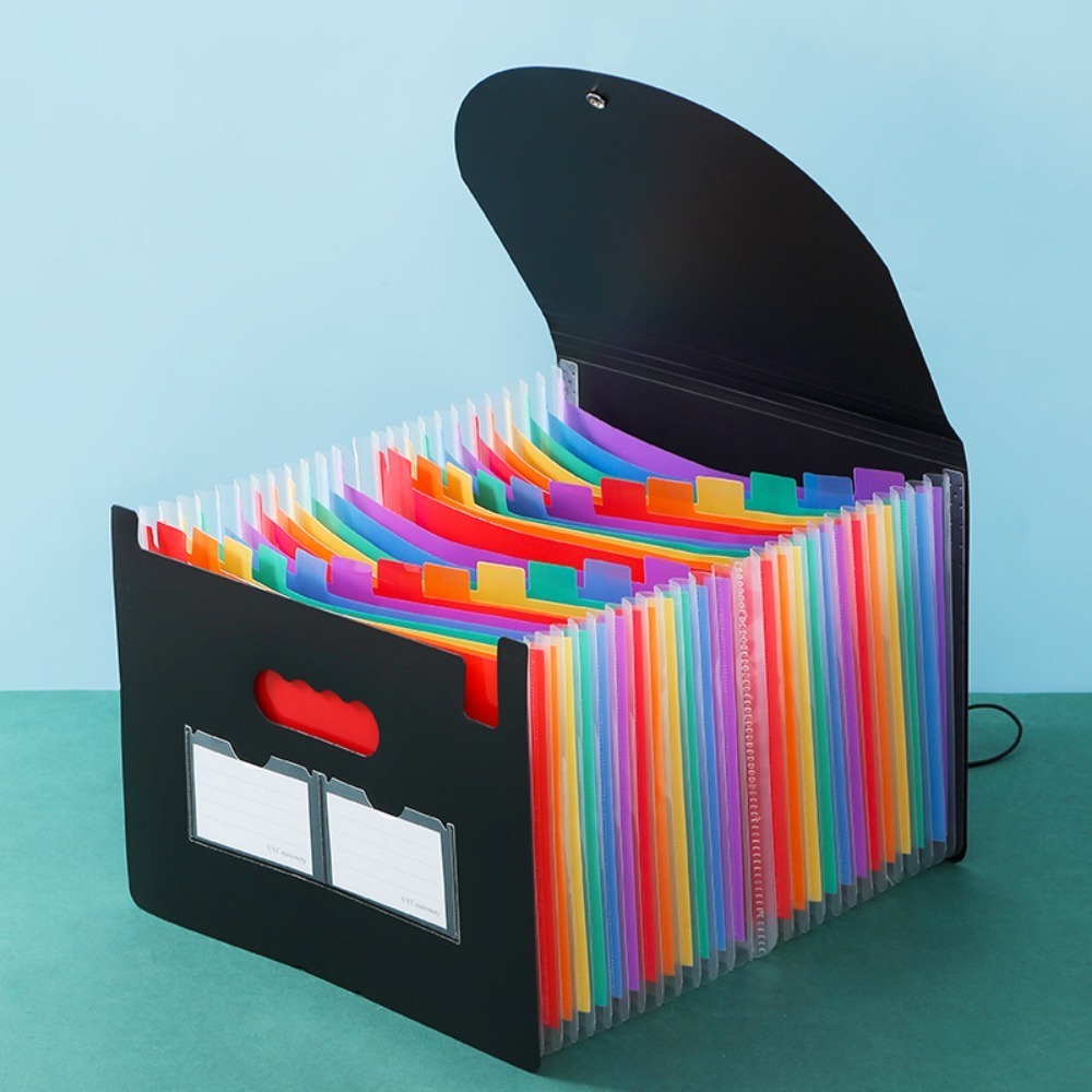 กล่องแฟ้มเอกสารแบบขยายได้ 13/2 - Expandable Accordion File Folder 13 Pockets บทวิจารณ์และราคา