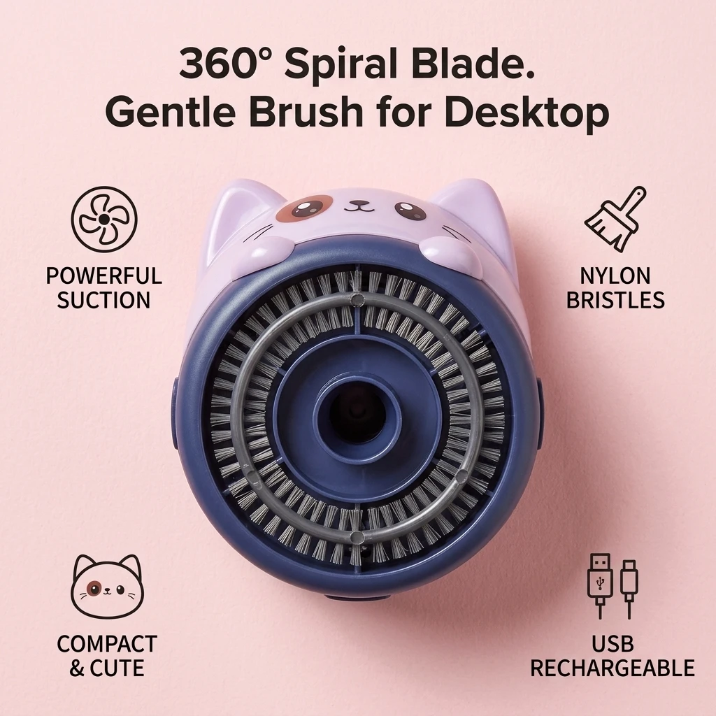เครื่องดูดฝุ่นตั้งโต๊ะขนาดเล็ก - Mini Desktop Vacuum Cleaner For Eraser Dust บทวิจารณ์และราคา