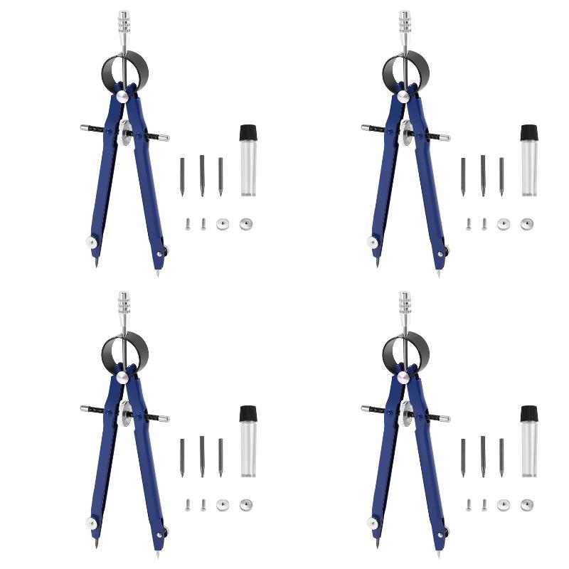 ชุดเข็มทิศ 4 ชิ้น (เข็มทิศแบบม - Math Geometry Set With Compass บทวิจารณ์และราคา