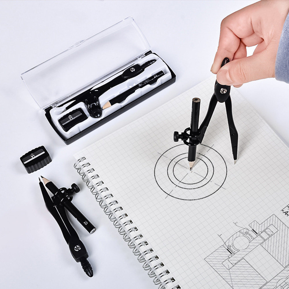 ชุดวงเวียนสำหรับนักเรียน 1 ชุด - Math Geometry Set With Compass บทวิจารณ์และราคา