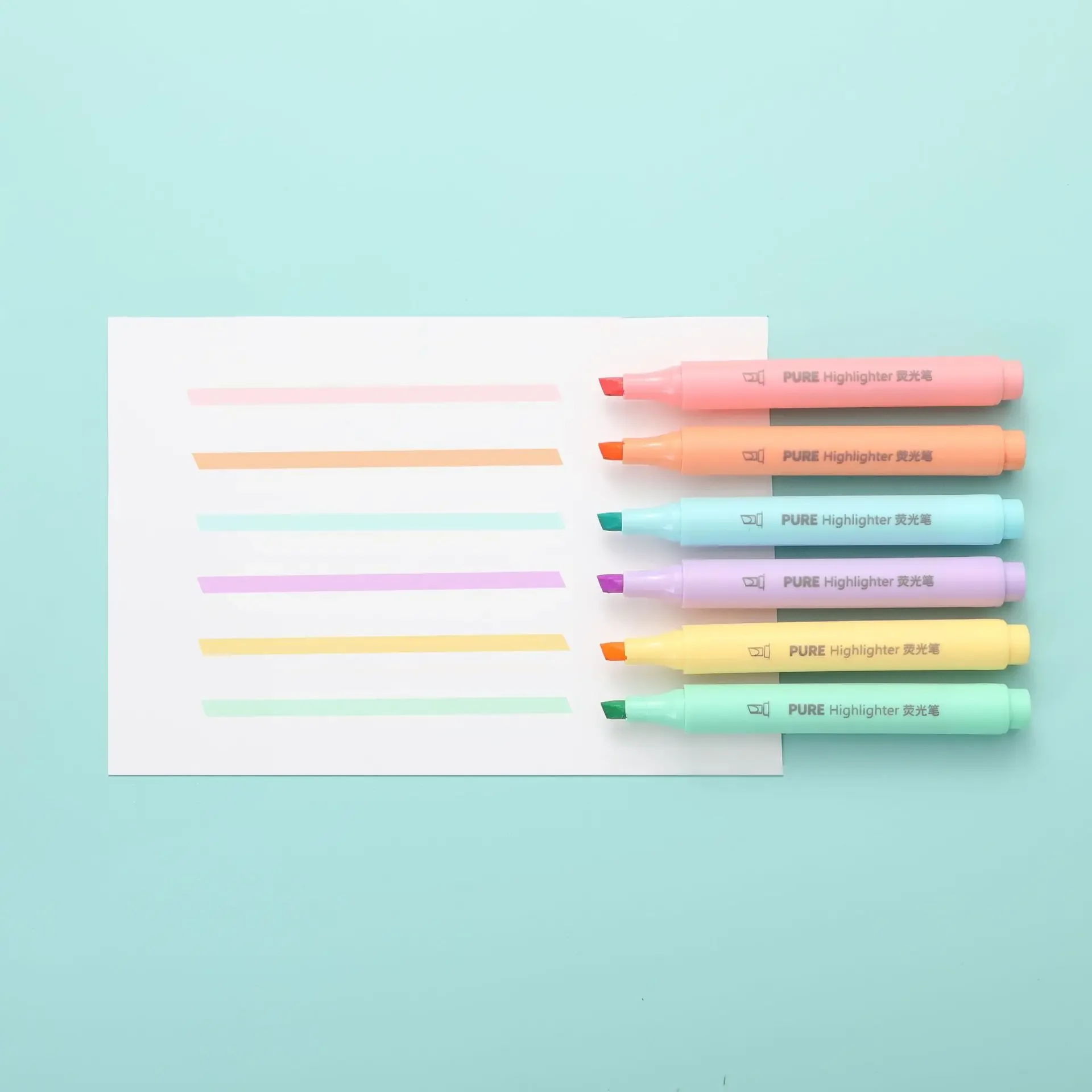 ปากกาเน้นข้อความสีพาสเทล 6 ชิ้ - Pastel Highlighter Set Double Ended บทวิจารณ์และราคา