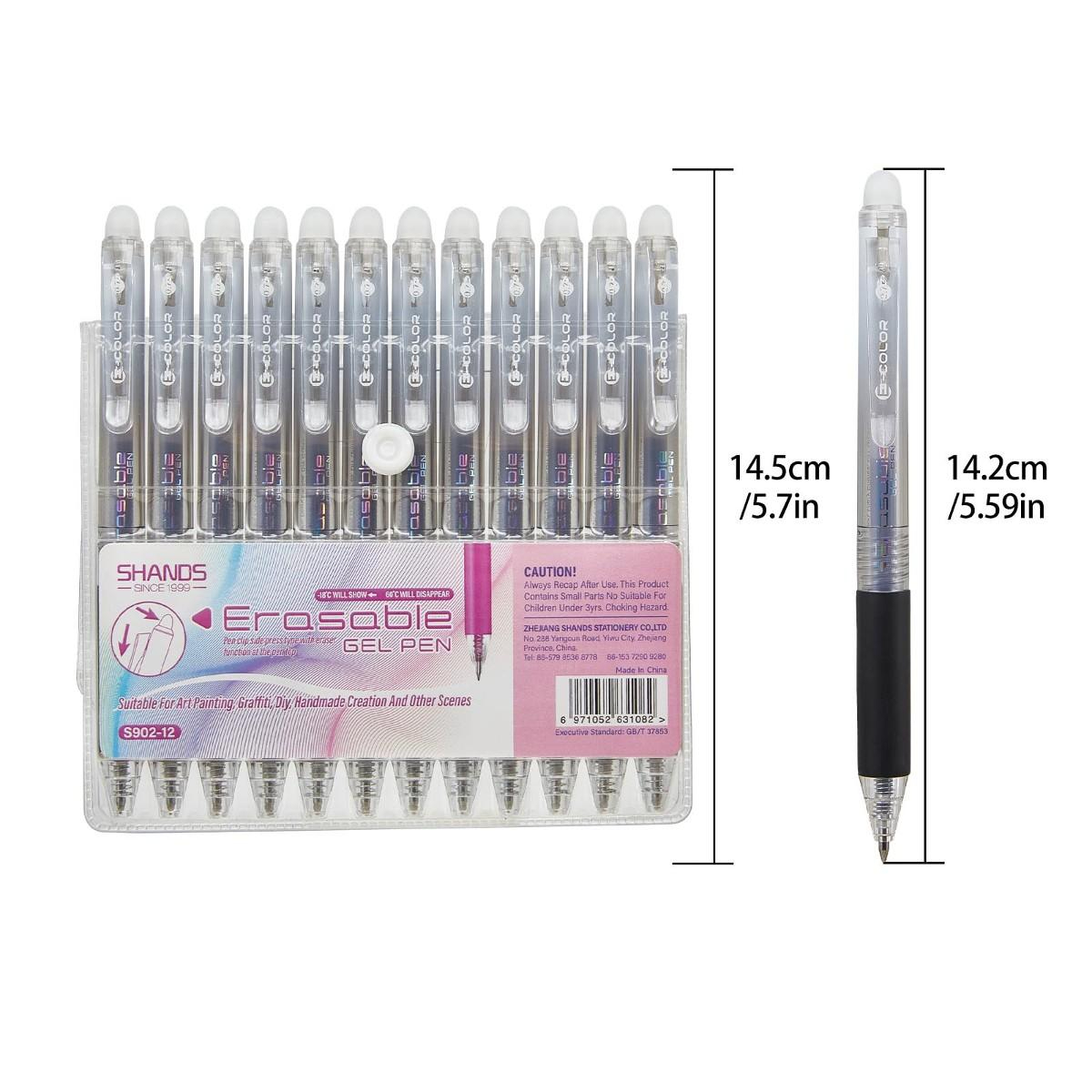 ปากกาเจลลบได้ขนาด 0.7 มม. แพ็ค - Retractable Eraser Pen Click บทวิจารณ์และราคา