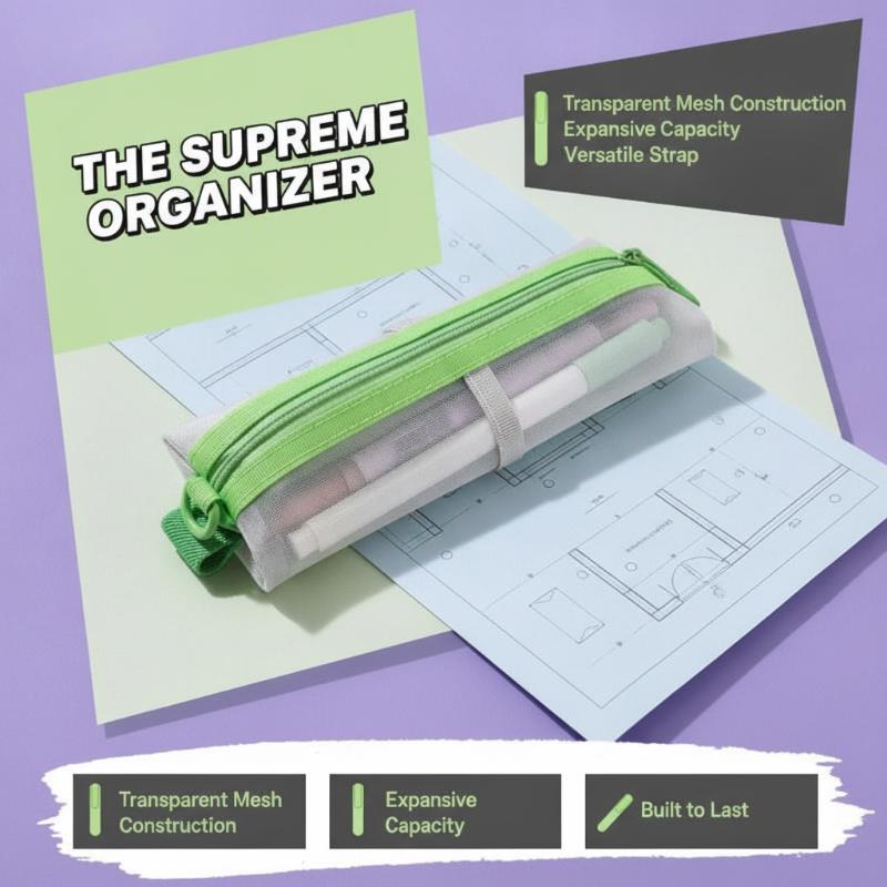 กระเป๋าใส่ดินสอตาข่ายโปร่งใส ซ - Clear Mesh Pencil Pouch For Exam บทวิจารณ์และราคา