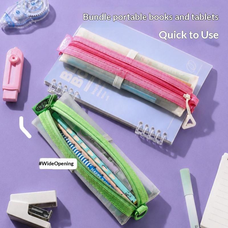 กระเป๋าใส่ดินสอตาข่ายโปร่งใส ซ - Clear Mesh Pencil Pouch For Exam บทวิจารณ์และราคา