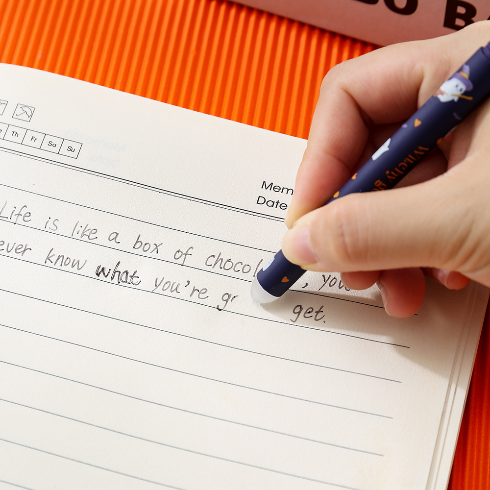 ปากกาเจลลบได้สำหรับฮาโลวีน 1-6 - Retractable Eraser Pen Click บทวิจารณ์และราคา