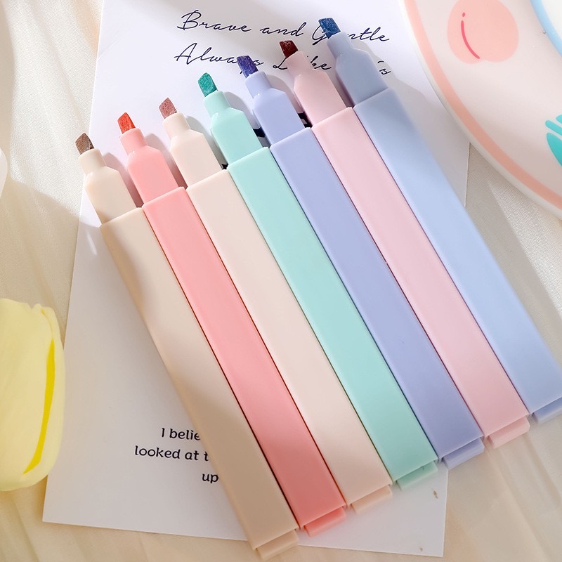 6 ชิ้น/เซ็ต Highlighters ชุดน่ - Pastel Highlighter Set Double Ended บทวิจารณ์และราคา