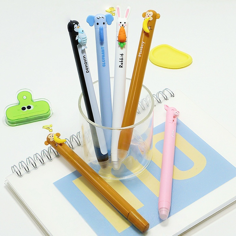 ปากกาเจลลบได้ลายการ์ตูนสัตว์น่ - Retractable Eraser Pen Click บทวิจารณ์และราคา