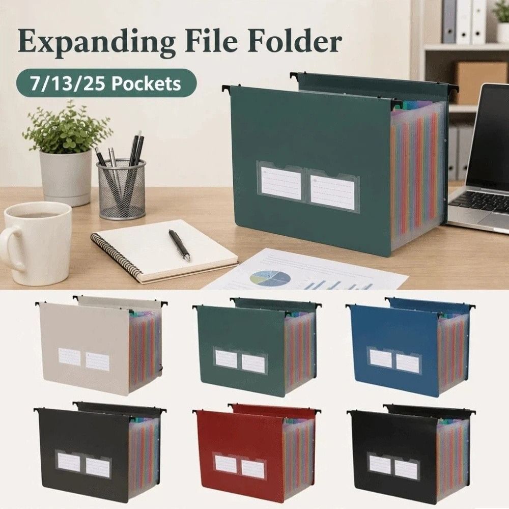 แฟ้มเอกสารแบบขยายได้ 7/13/25 ช - Expandable Accordion File Folder 13 Pockets บทวิจารณ์และราคา