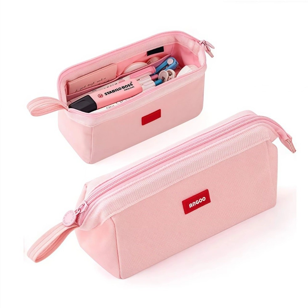 กระเป๋าใส่ดินสอผ้าแคนวาสอ็อกซ์ - Aesthetic Large Pencil Case Pouch บทวิจารณ์และราคา
