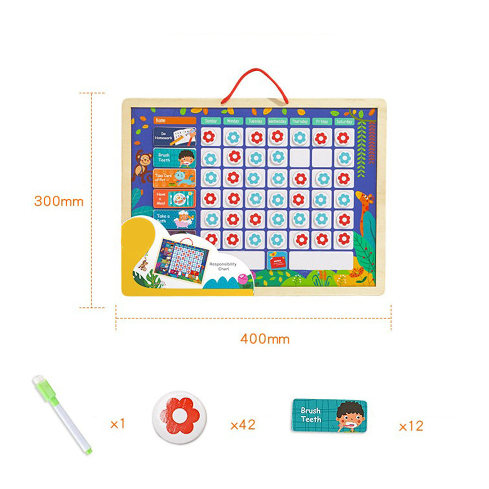 กระดานบันทึกพฤติกรรมเชิงบวกและ - Kids Magnetic Reward Chart Board บทวิจารณ์และราคา