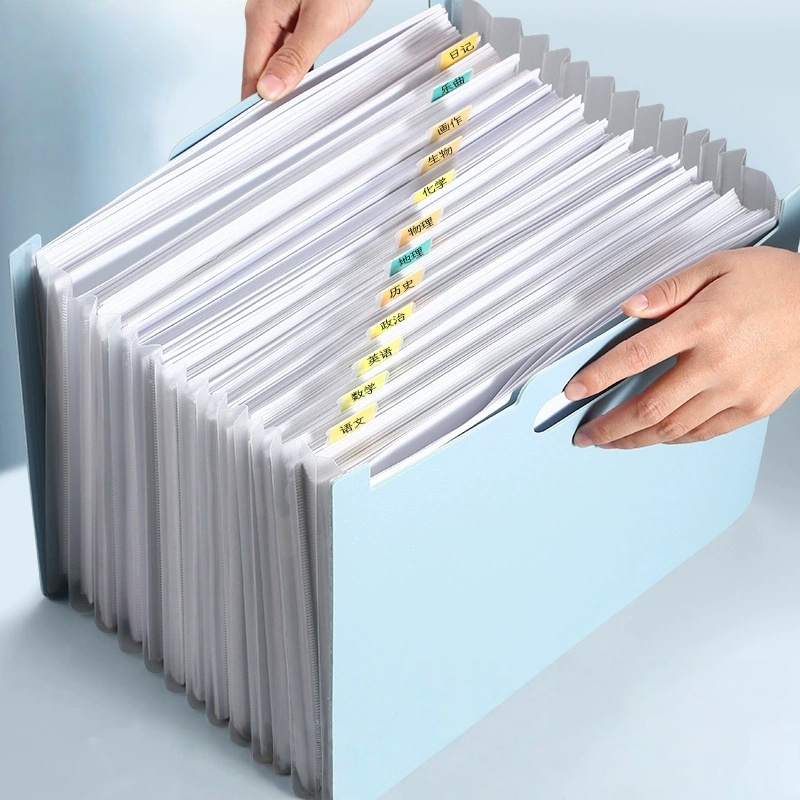 แฟ้มเอกสารแบบพับได้ 13 ช่อง, แ - Expandable Accordion File Folder 13 Pockets บทวิจารณ์และราคา