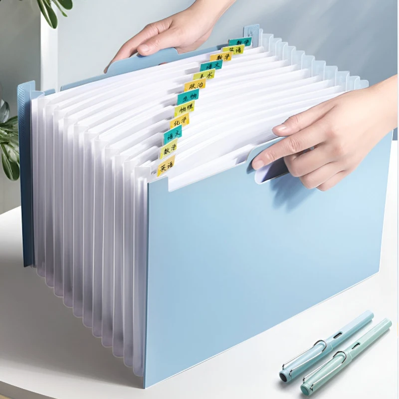 แฟ้มเอกสารแบบพับได้ 13 ช่อง, แ - Expandable Accordion File Folder 13 Pockets บทวิจารณ์และราคา