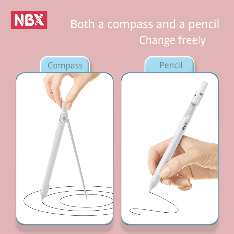 NBX เข็มทิศชุดดินสอวาดเขียนโรง - Math Geometry Set With Compass บทวิจารณ์และราคา