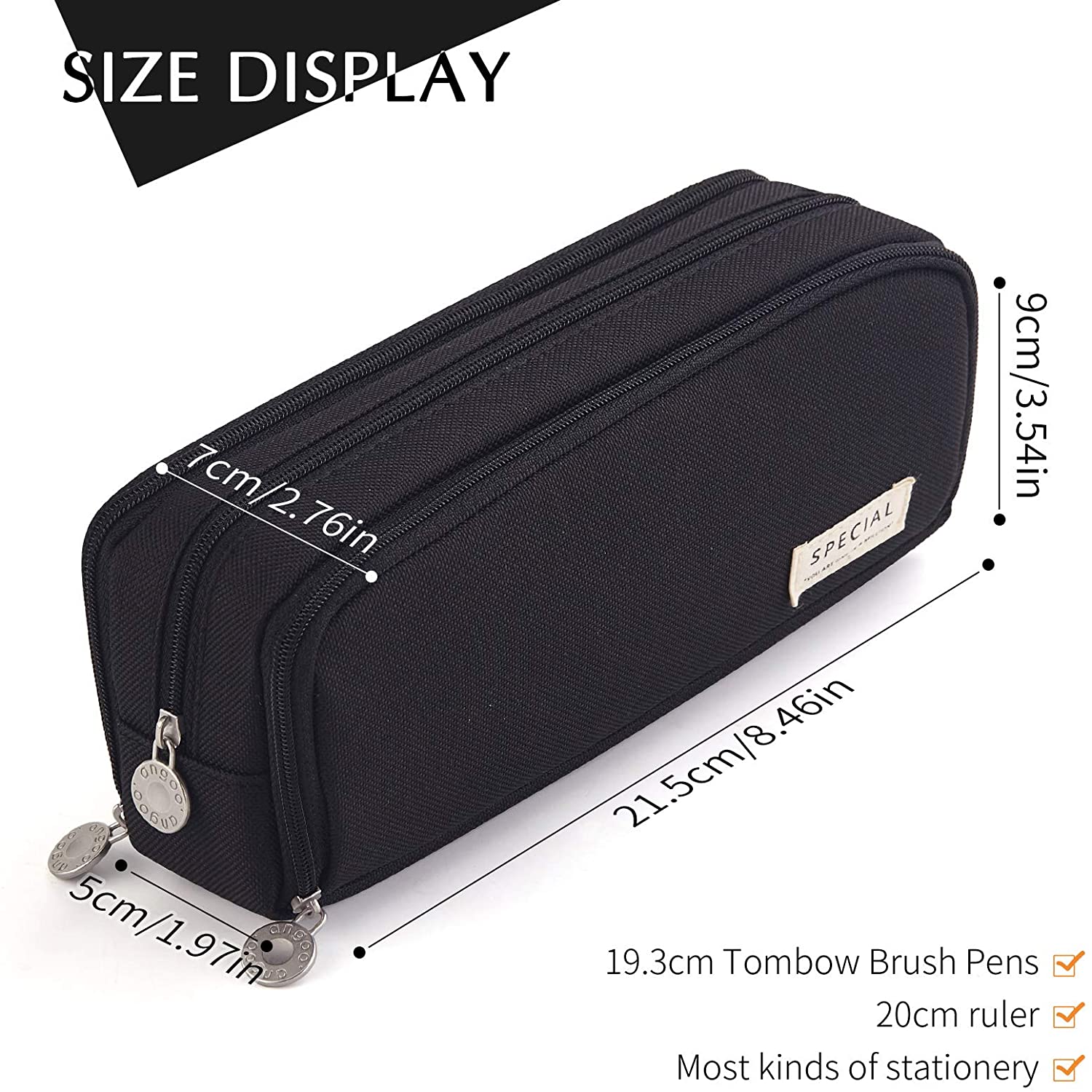 กล่องดินสอความจุขนาดใหญ่กระเป๋ - Aesthetic Large Pencil Case Pouch บทวิจารณ์และราคา