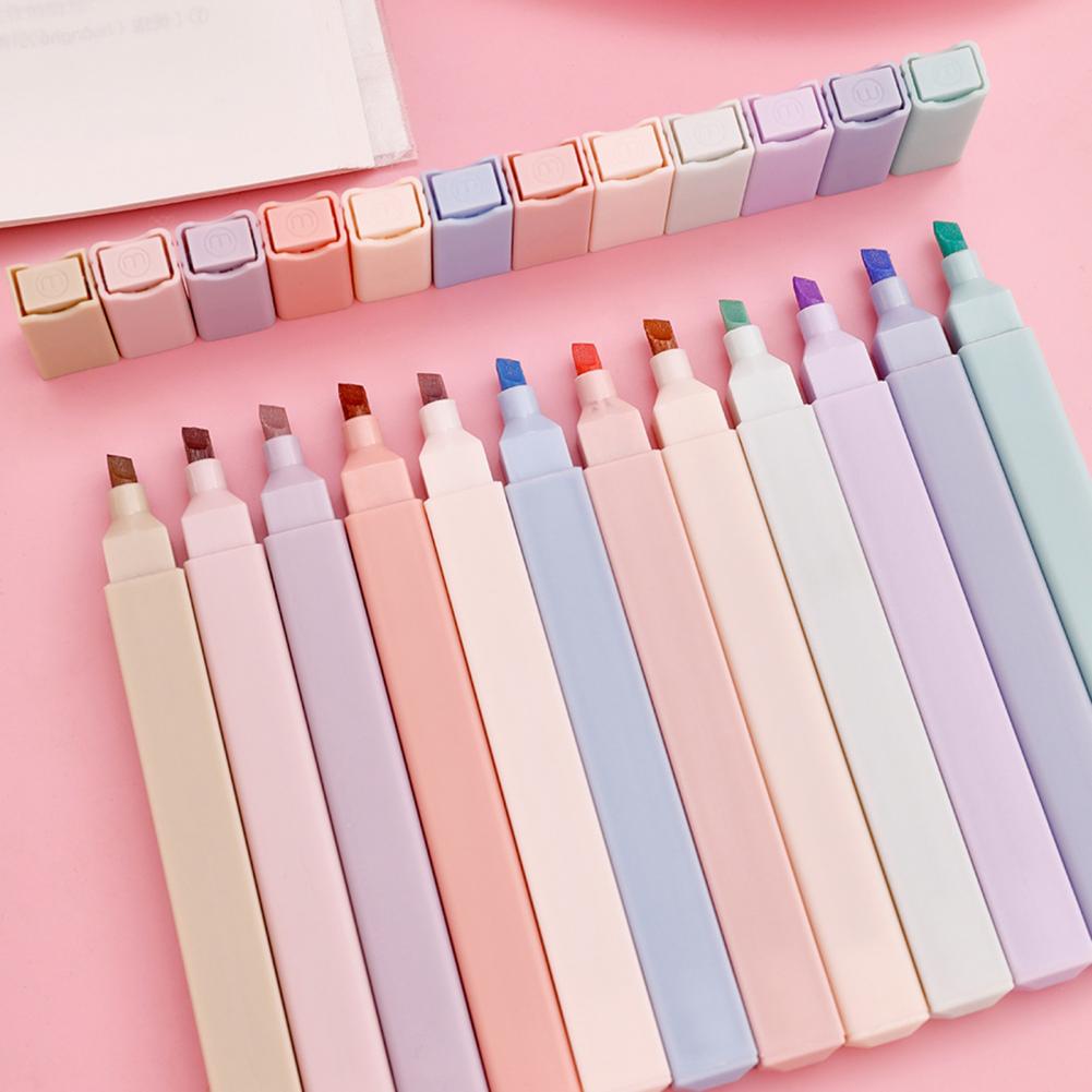 ปากกาเน้นข้อความสีสันสดใส 6 ชิ - Pastel Highlighter Set Double Ended บทวิจารณ์และราคา